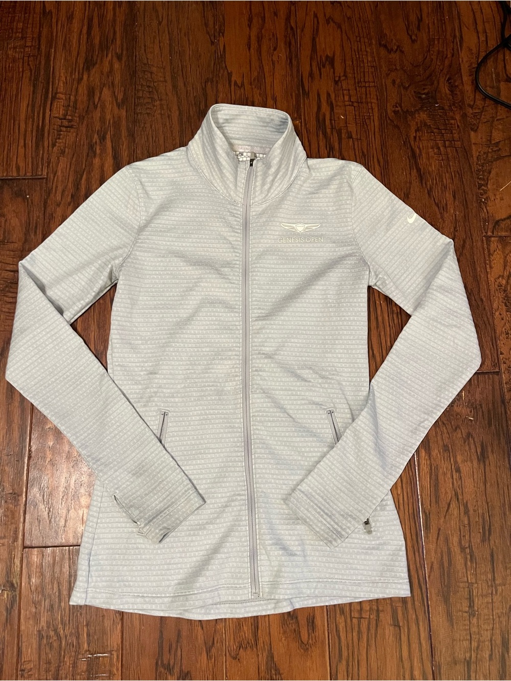 Nike Light Gray Full-Zip Utility Jacket for Women